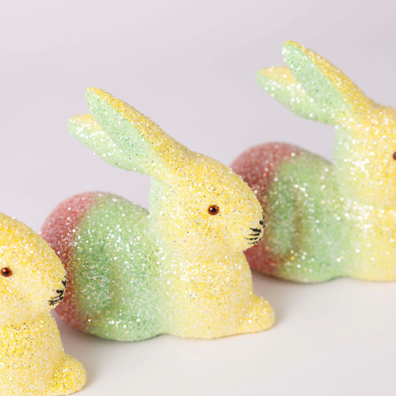 Sparkle Rainbow Bunnies - Set of 3