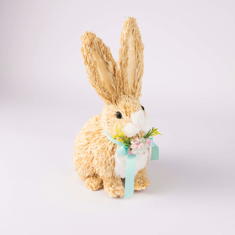 Mopsy Bristle Rabbit with Floral Bow