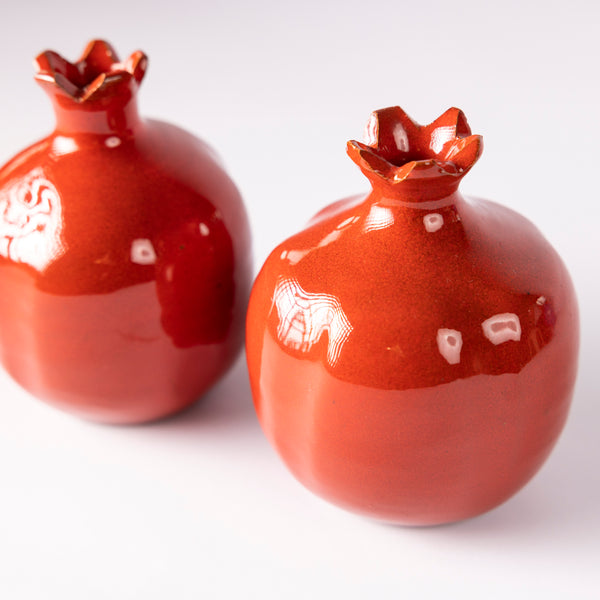 Small Decorative Pomegranate - Rich Red