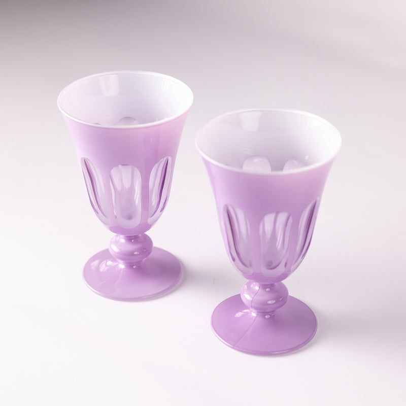 Rialto Tulip Glass Lupine - Set of Two