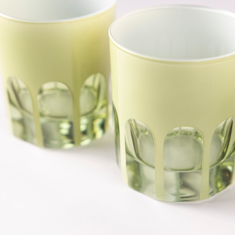 Rialto Glass Pale Sage - Set of Two