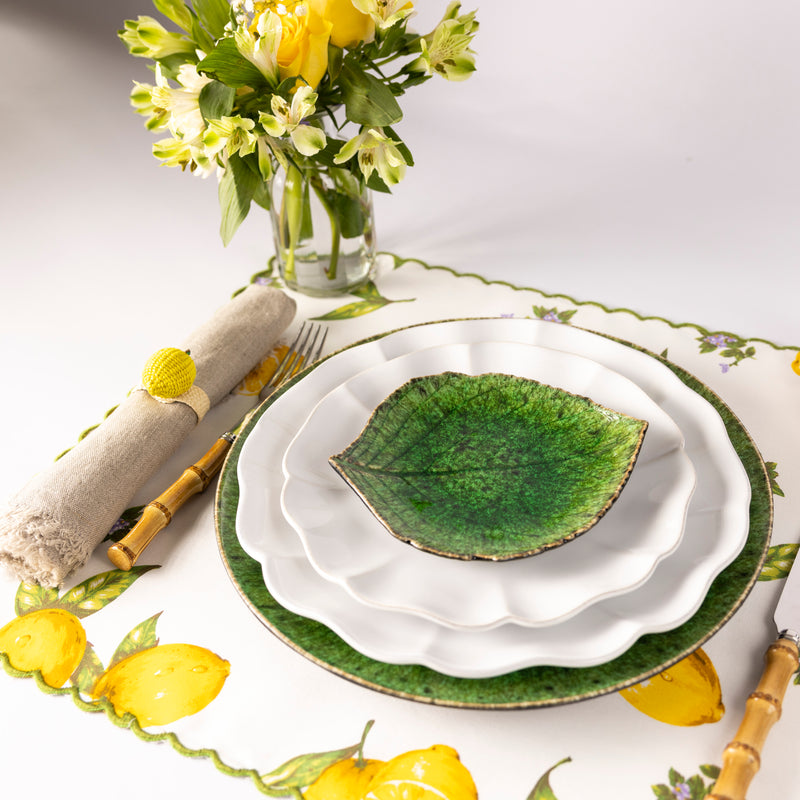 Riviera Hydrangea Leaf Plate - Set of Two