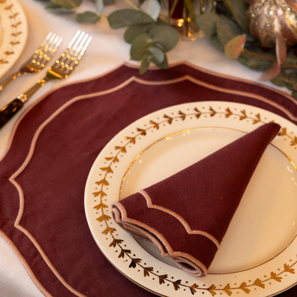Gold Leaf Ceramic Dinner Plate