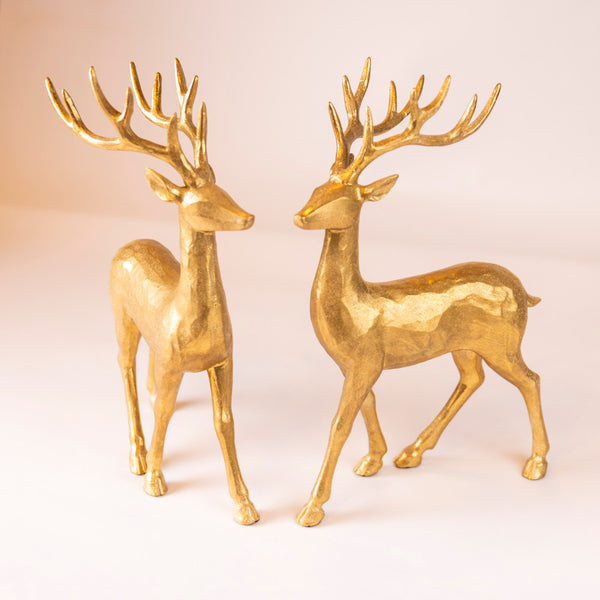 Gold Regency Reindeer - Set of Two