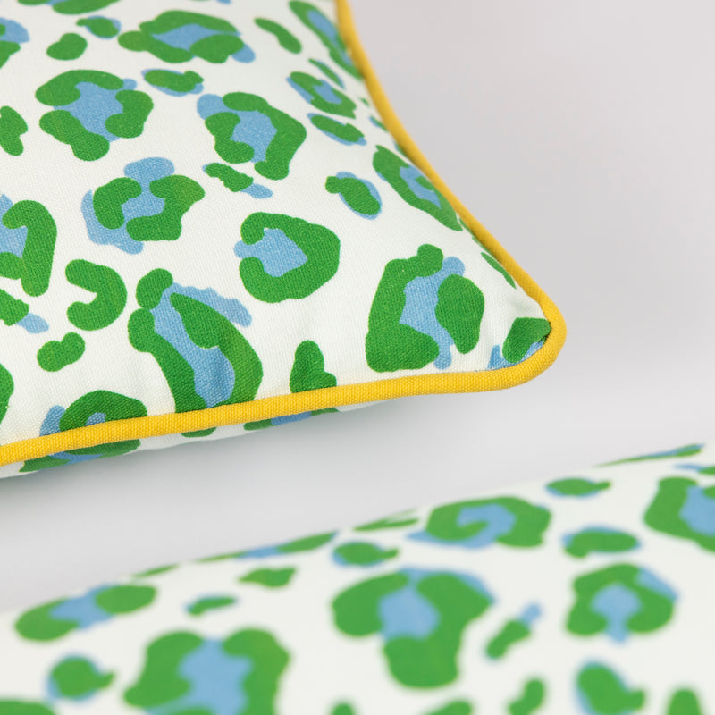 Green Leopard Cushion