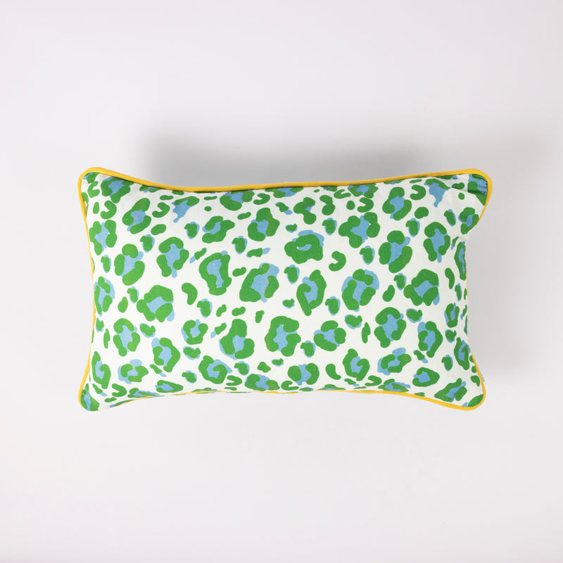 Green Leopard Cushion