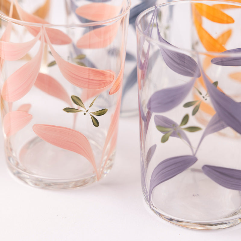 Mediterranean Mixed colour tumblers - set of six