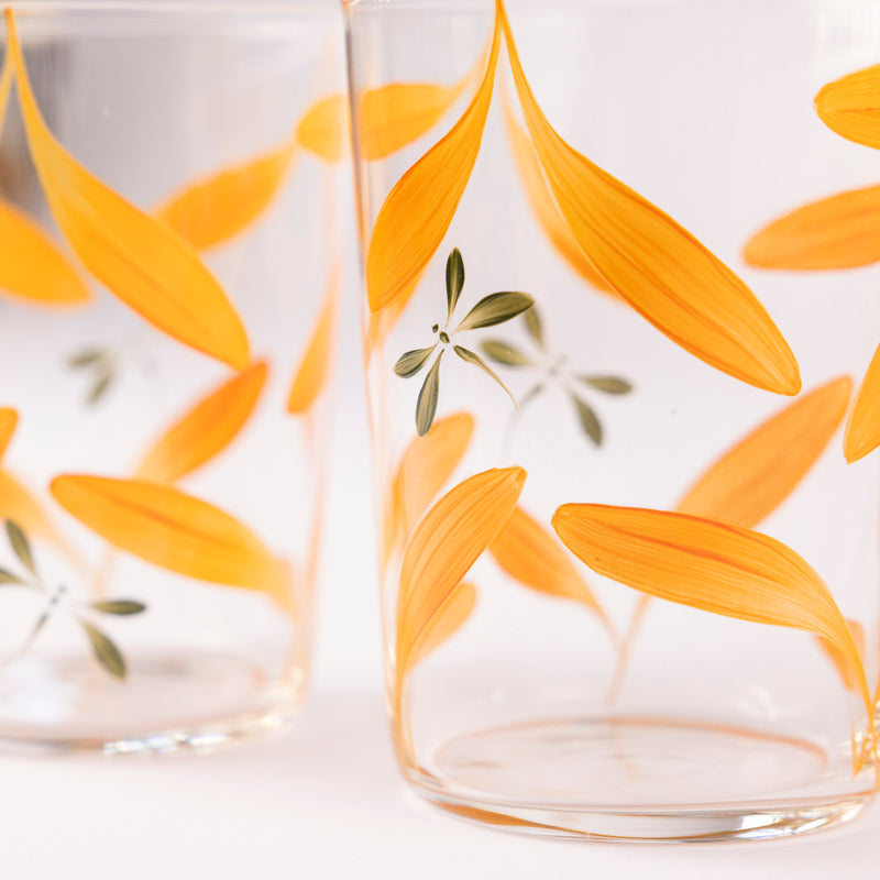 Mediterranean Mixed colour tumblers - set of six