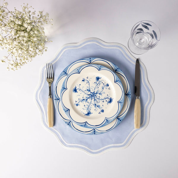 Emilia Blue Floral Dinner Plates