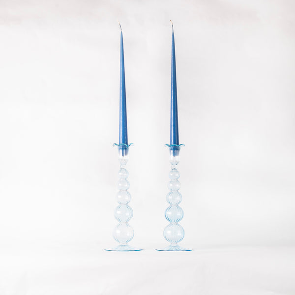 Copy of Handblown Glass Candle Holders - Set of Two