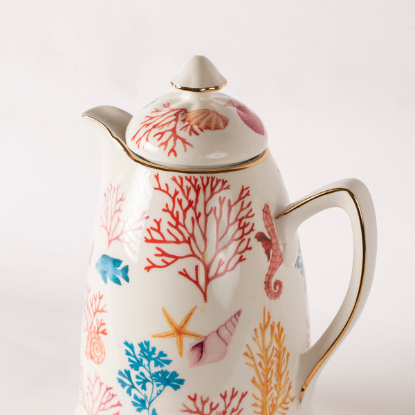 Porcelain Thermos Carafe - Corals
