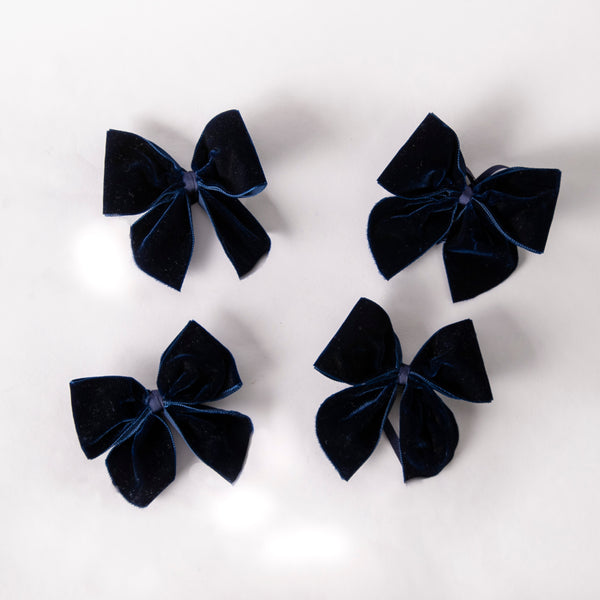 Velvet Napkin Bows - Set of Four