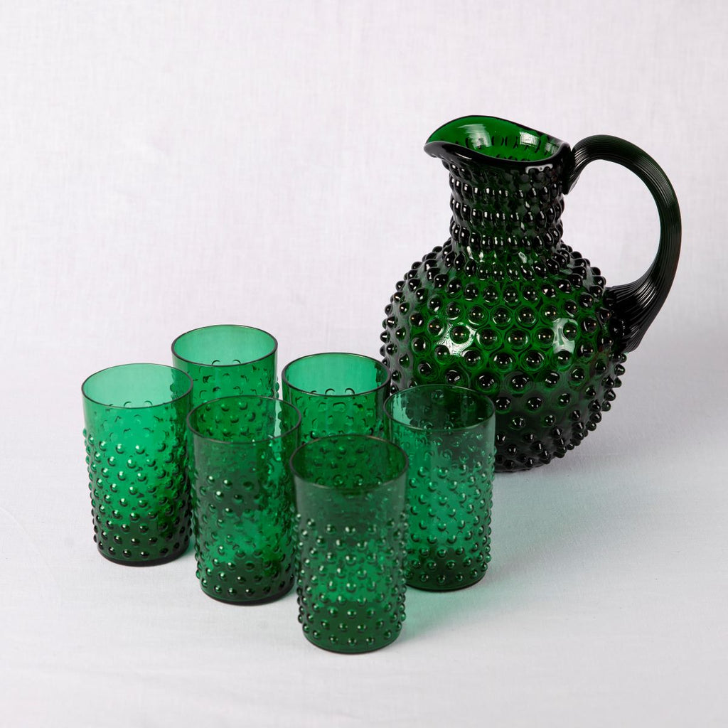 Hobnail Tumblers Dark Green Large (Set of 6) – ETOILE