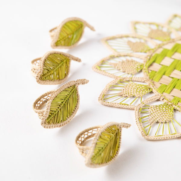 Leaf Napkin Rings - Set of Four