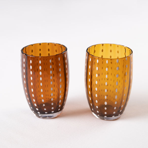 Amber Perle Glasses - Set of Two