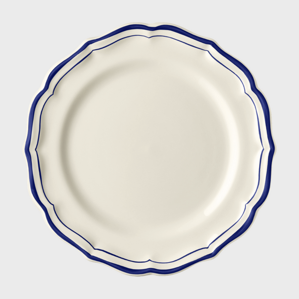 Cobalt Scallop Edge Dinner Plate