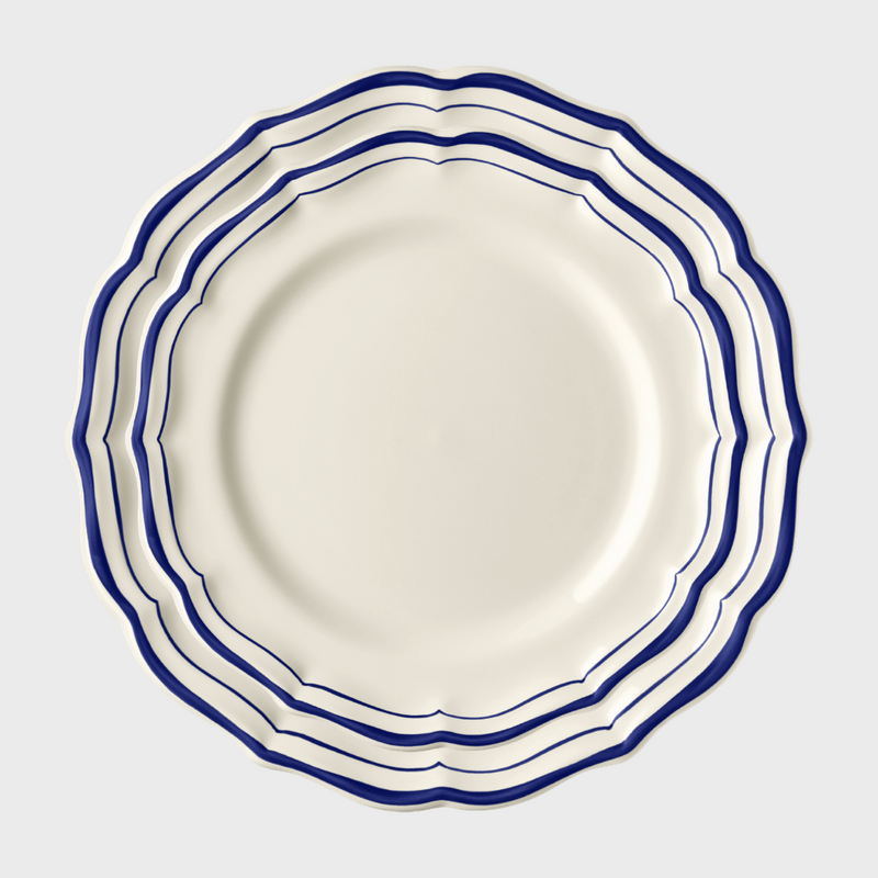 Cobalt Scallop Edge Dinner Plate