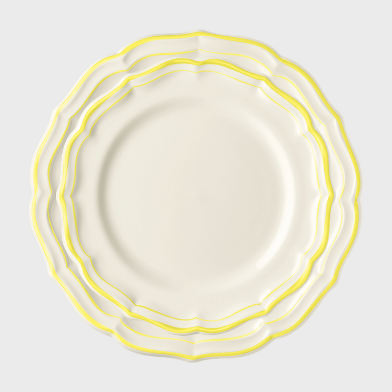 Citron Scallop Edge Dessert/Side Plate