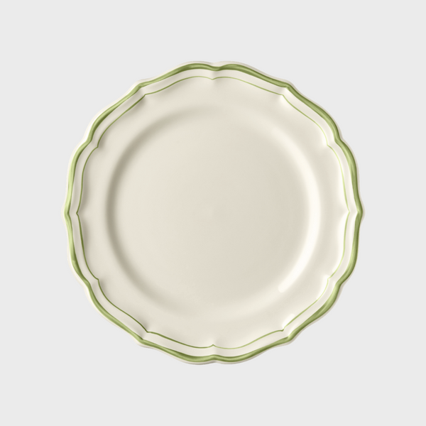 Green Scallop Edge Dessert/Side Plate
