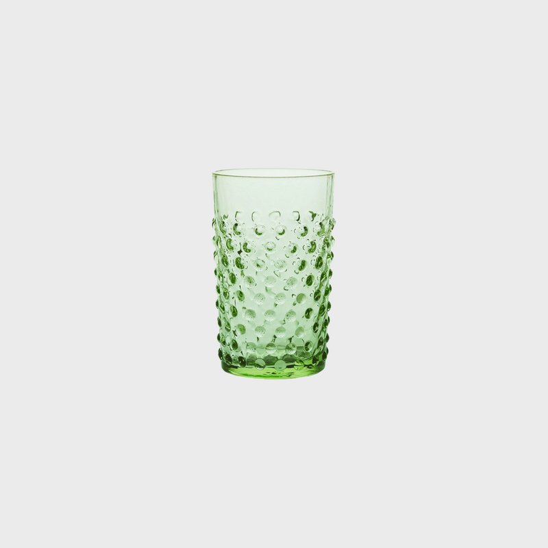 Hobnail Glasses Light Green - Set of 6