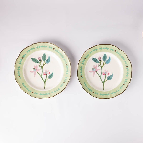 Dinner Plate with Floral Design