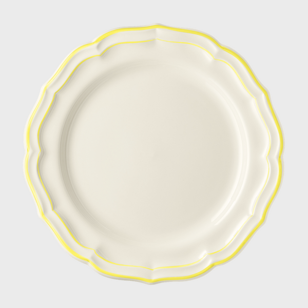 Citron Scallop Edge Dinner Plate