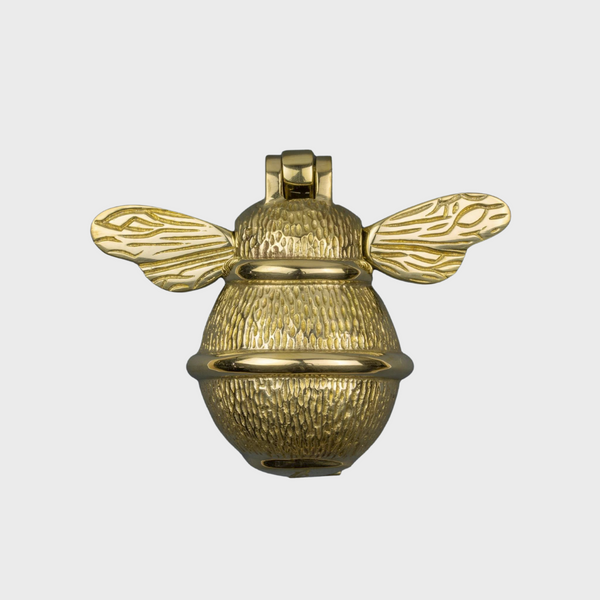 Brass Bee Door Knocker - Brass Finish