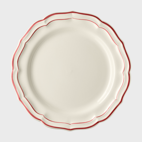 Coral Scallop Edge Dinner Plate