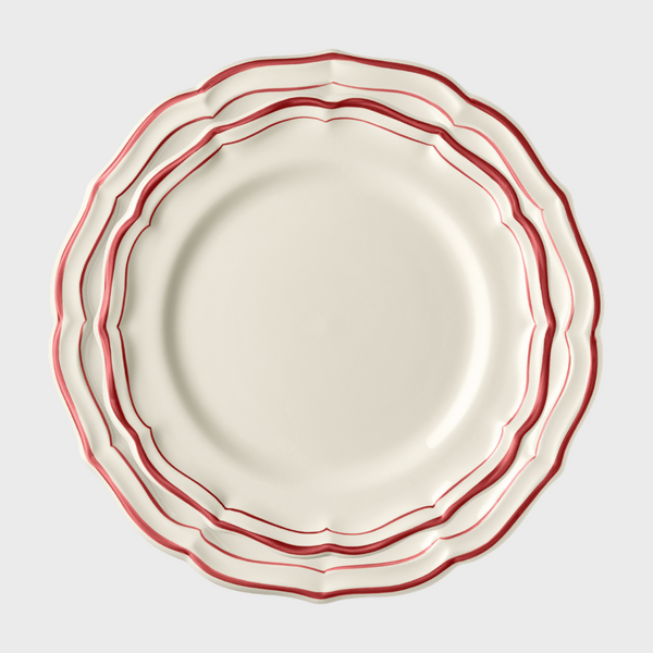 Coral Scallop Edge Dinner Plate